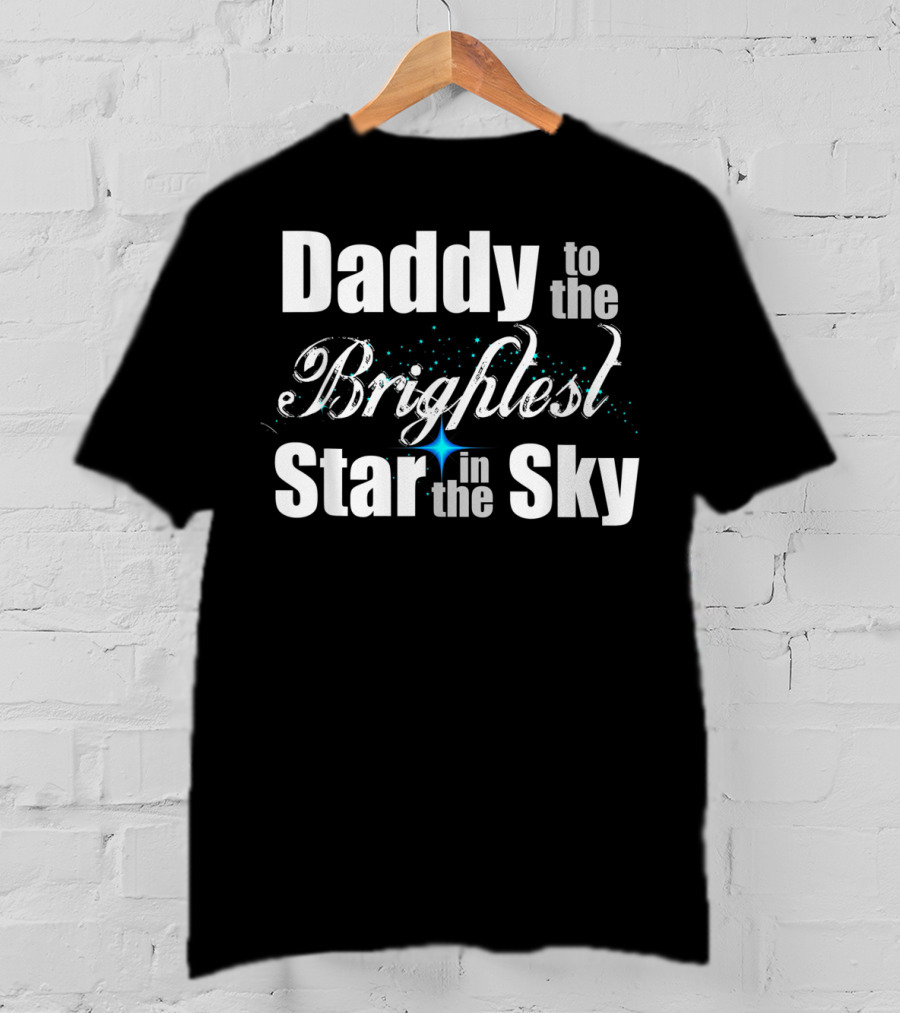 Daddy To The Brightest Star In The Sky Men's Father's Day Angel T-Shirt