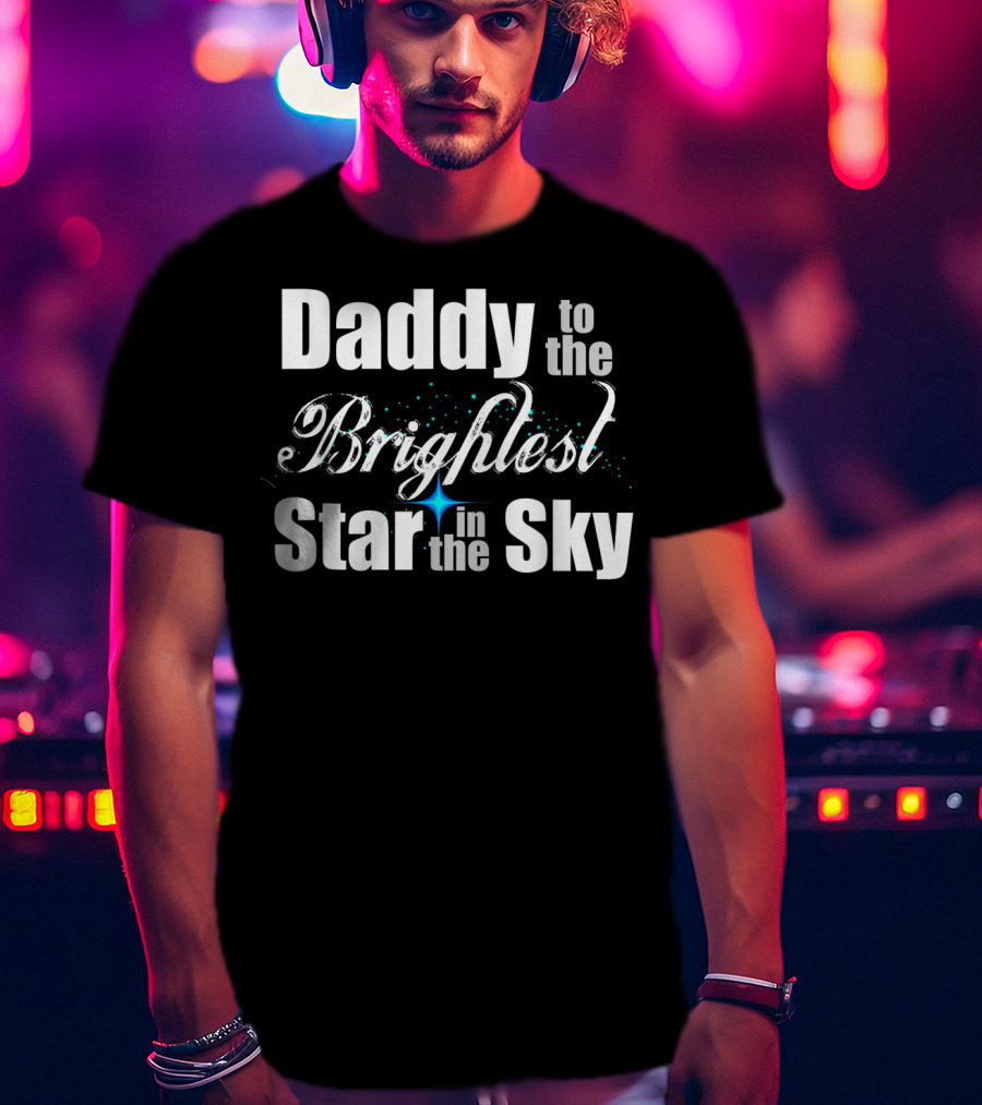 Daddy To The Brightest Star In The Sky Men's Father's Day Angel T-Shirt