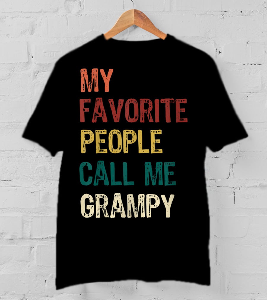My Favorite People Call Me Grampy Vintage T-Shirt