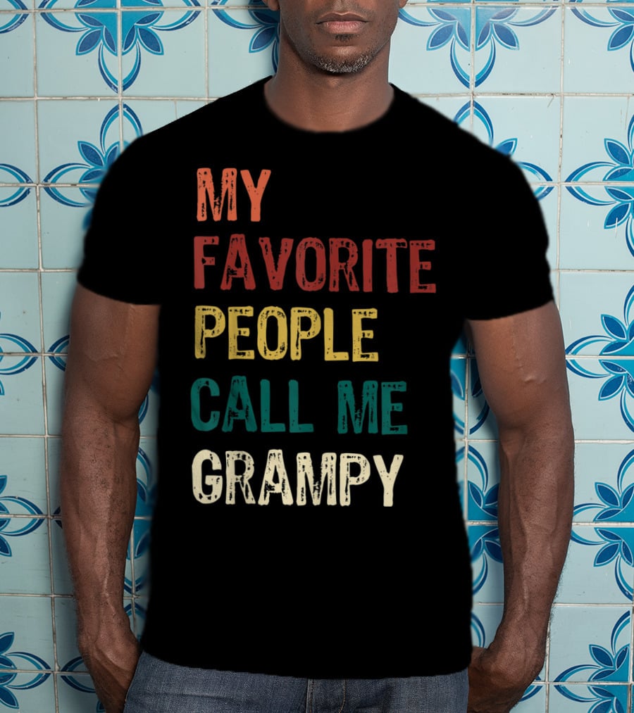 My Favorite People Call Me Grampy Vintage T-Shirt