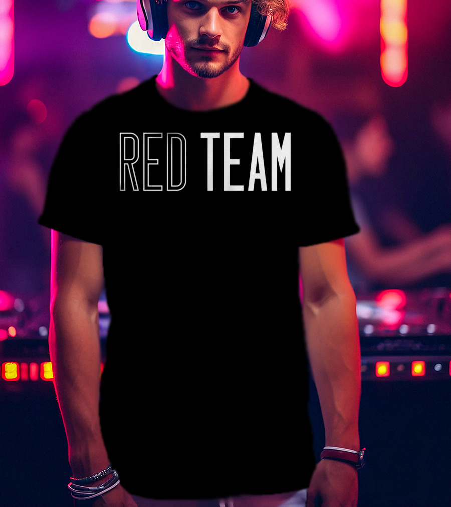 Red Team Competition Sports Games Event Team Spirit T-Shirt