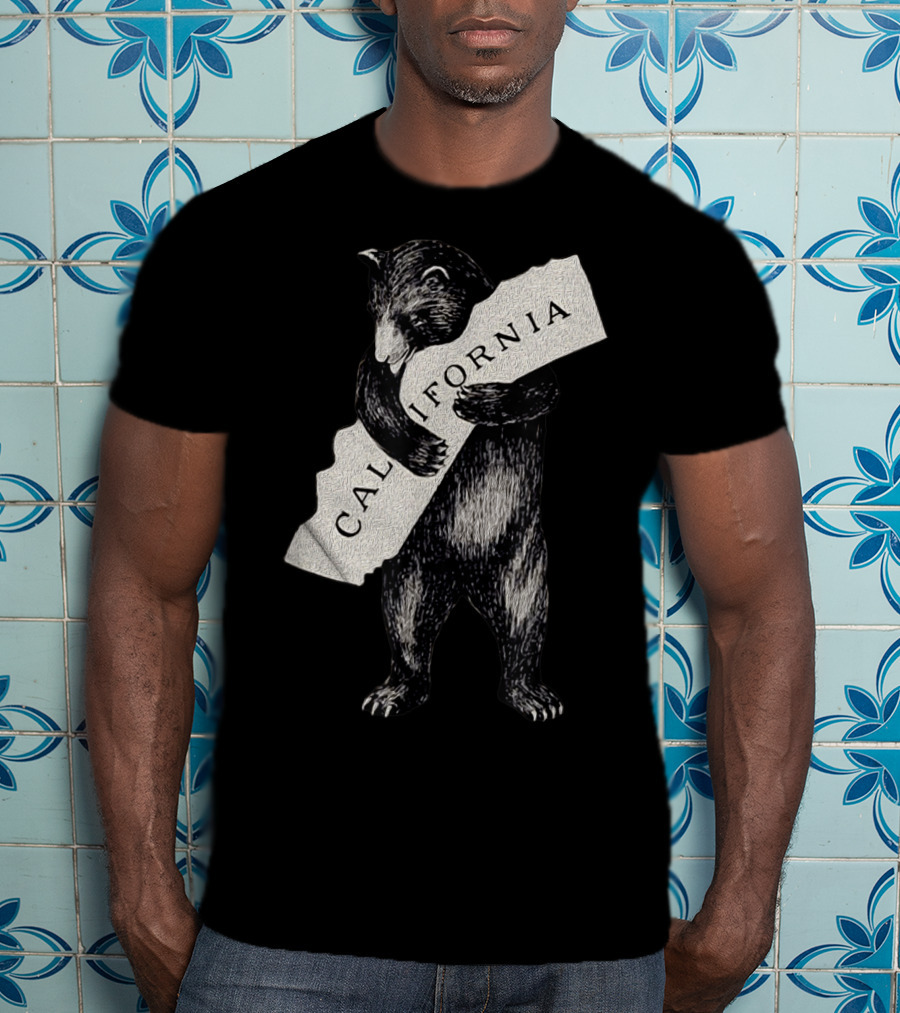 Retro I Love California Bear Hugging State Vintage Cali T-Shirt