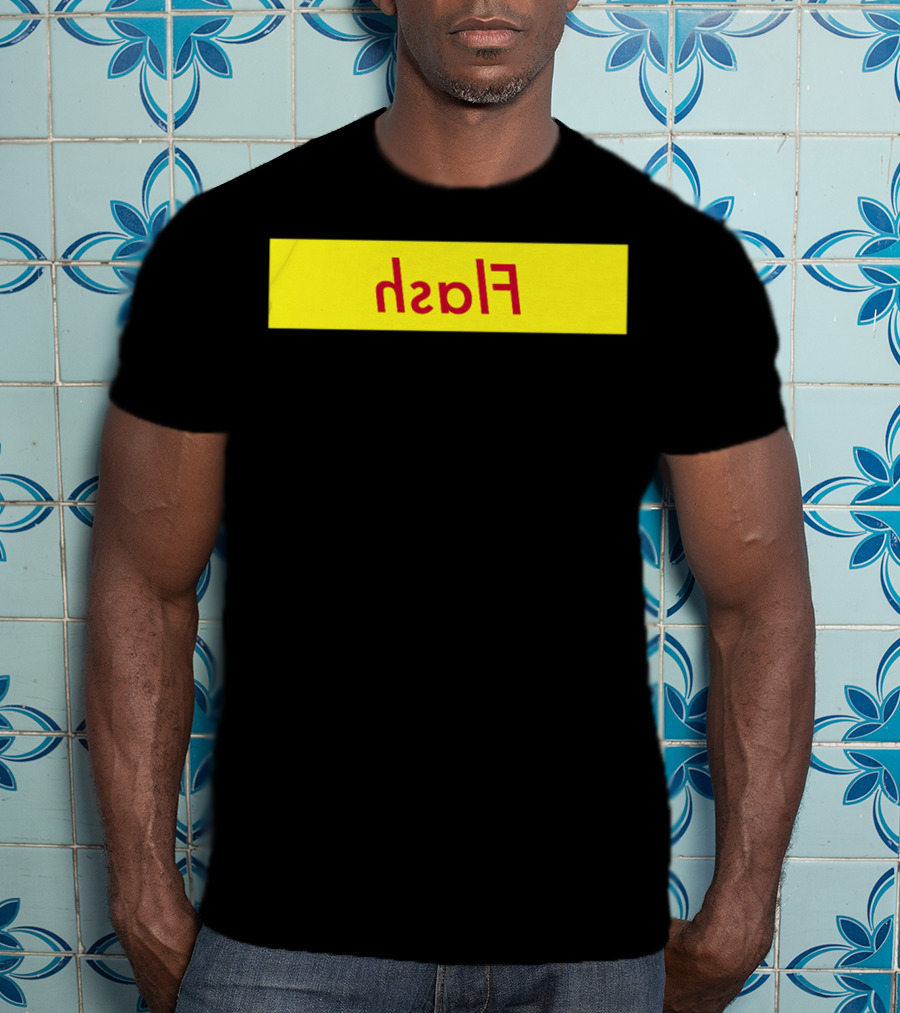 Reverse Flash Yellow Red Text Classic T-Shirt