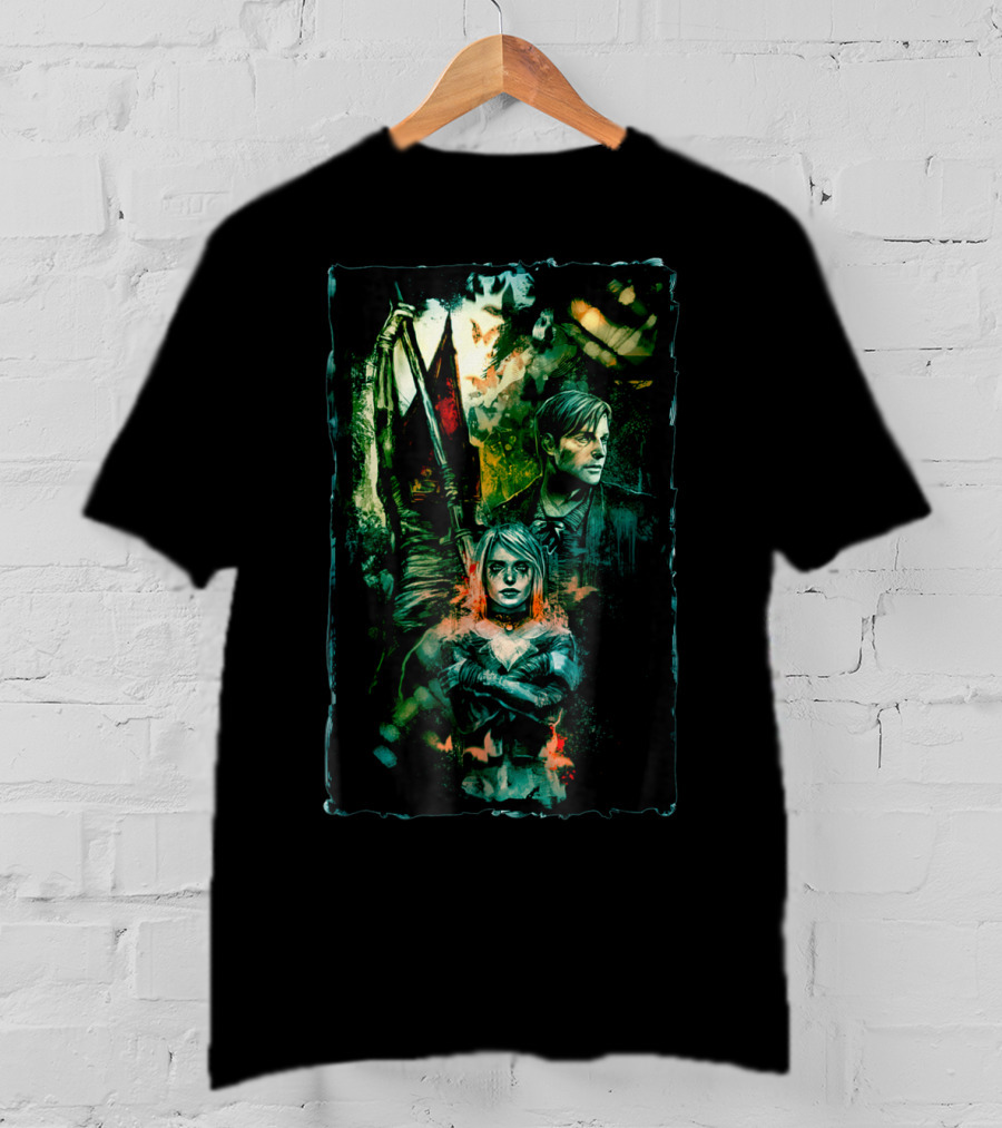 Silent Hill James Sunderland Pyramid Head Mary Sunderland T-Shirt
