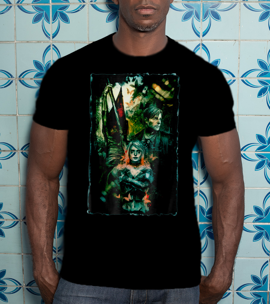 Silent Hill James Sunderland Pyramid Head Mary Sunderland T-Shirt