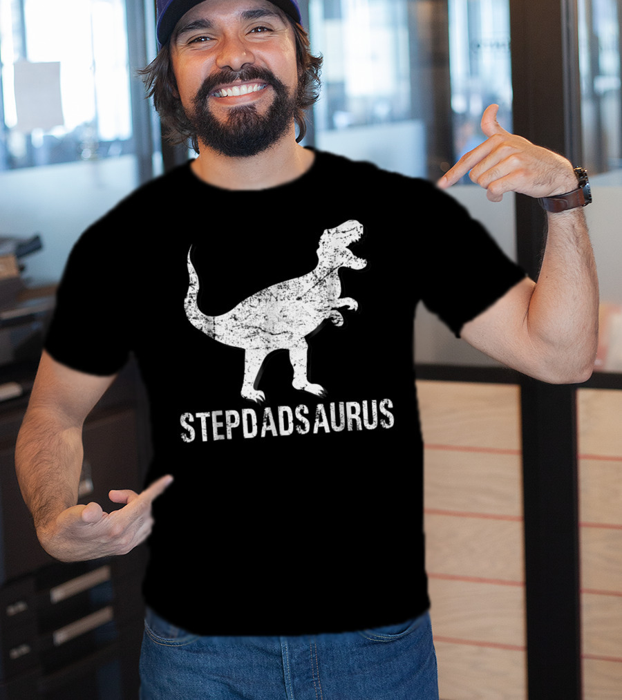 Stepdadsaurus Dinosaur T-Rex T-Shirt