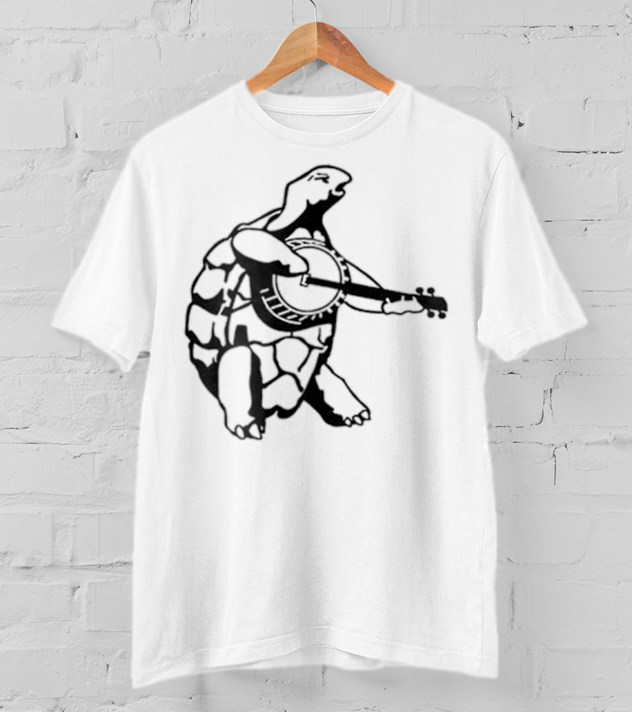 Terrapin Station Turtle Playing Banjo T-Shirt