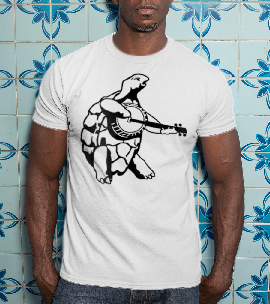 Terrapin Station Turtle Playing Banjo T-Shirt