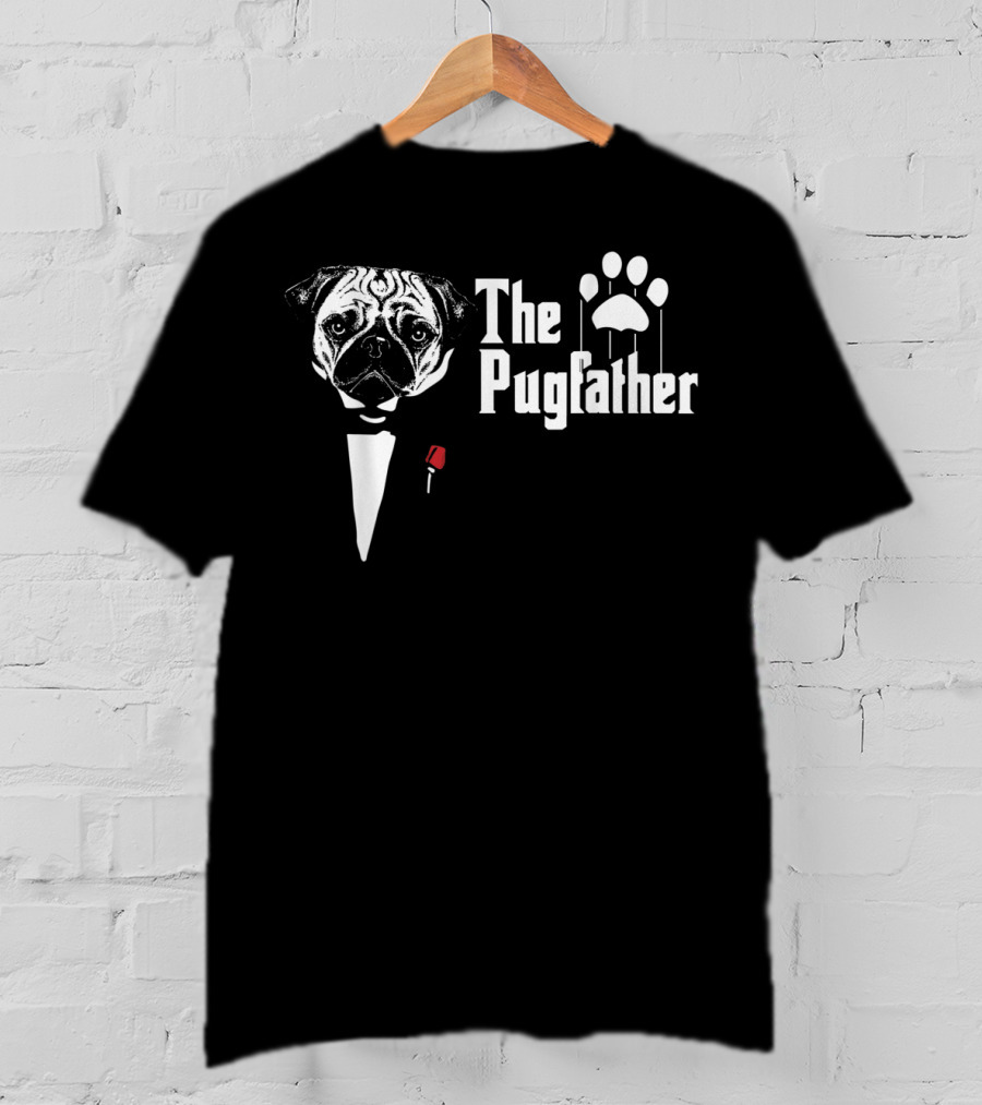 The Pugfather Funny Pug's Dad Lover Mafia T-Shirt
