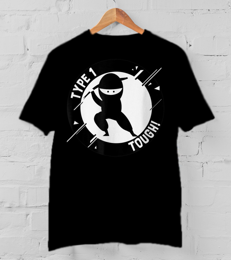 Type 1 Tough Type 1 Diabetes Ninja T-Shirt