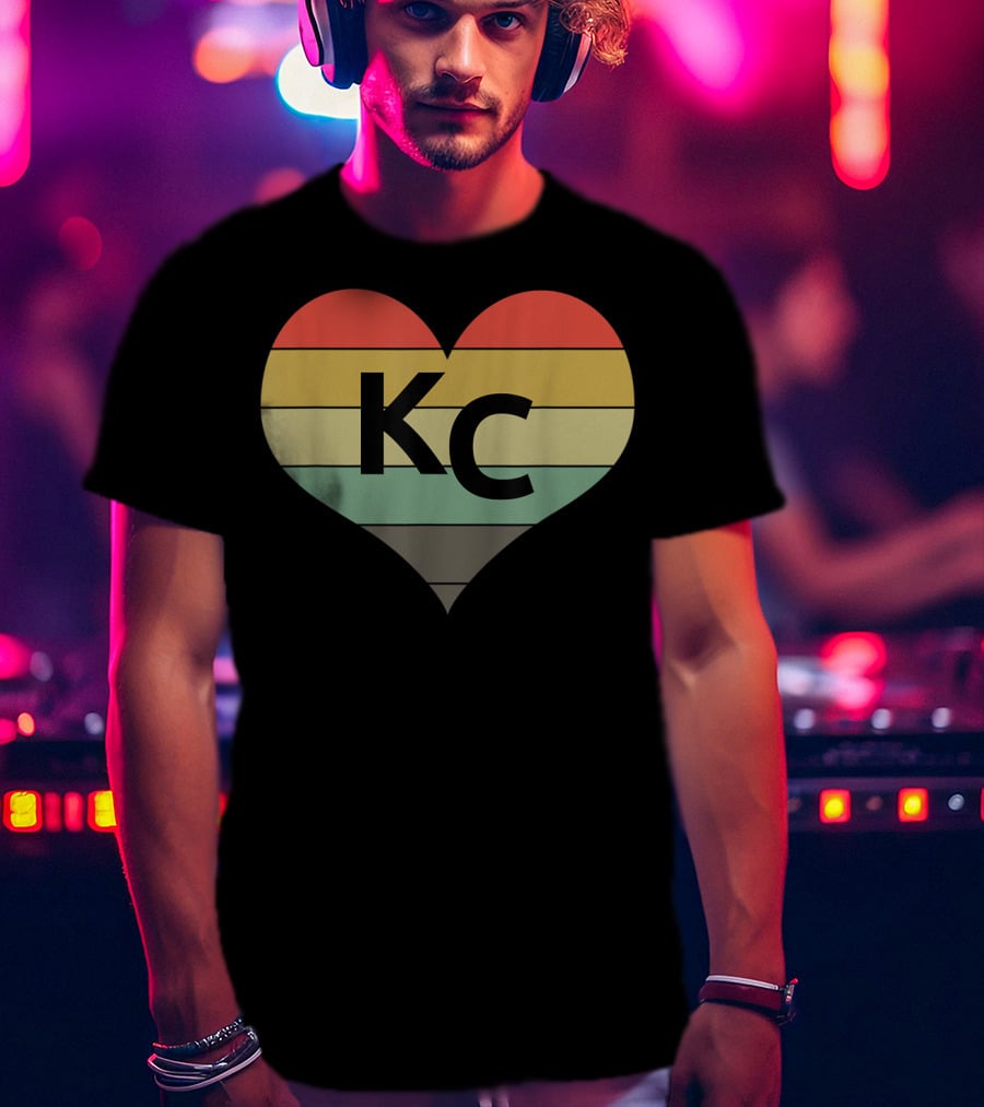 Kansas City Vintage Heart Love KC Men T-Shirt