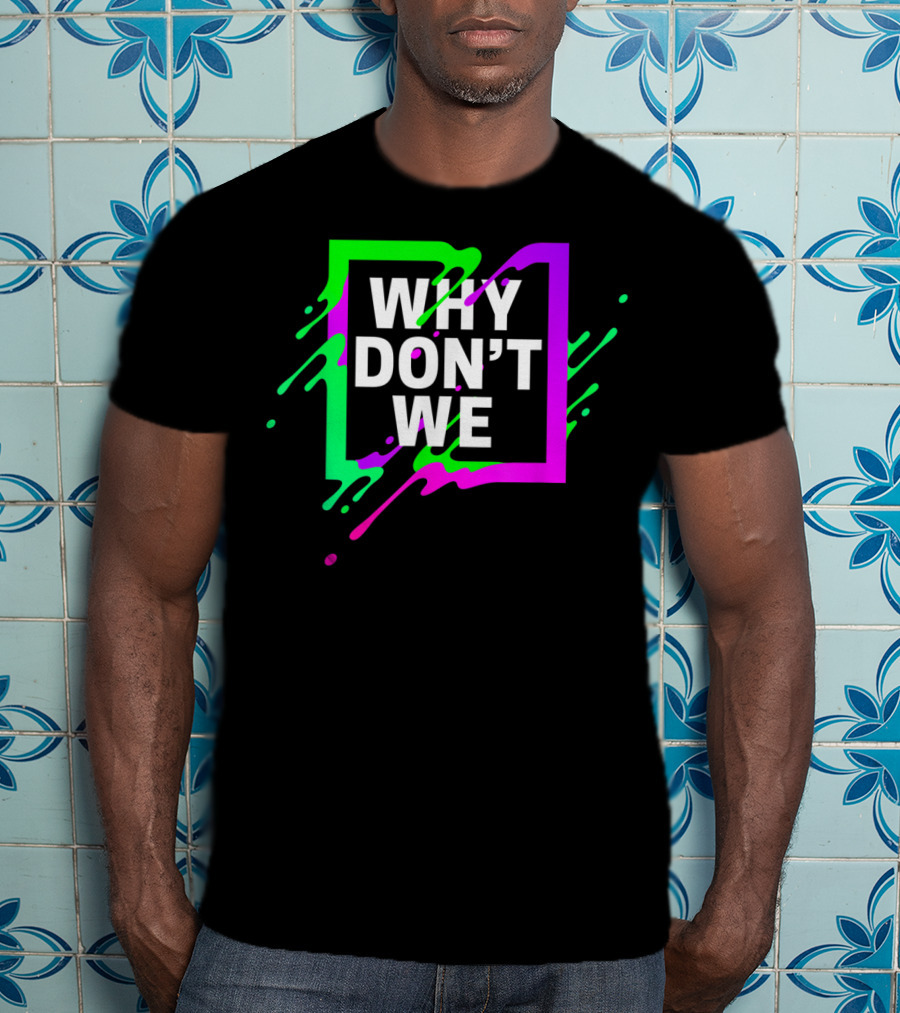 Why Don't We Neon Splash Box T-Shirt