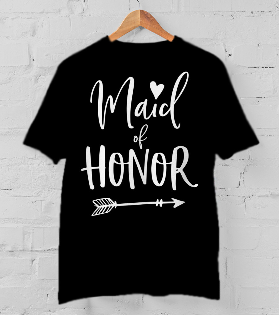 Maid Of Honor Heart Arrow T-Shirt