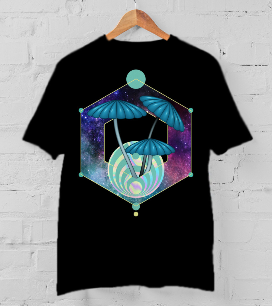 Bass Head Nectar Galaxy Mushroom Trip Dubstep T-Shirt