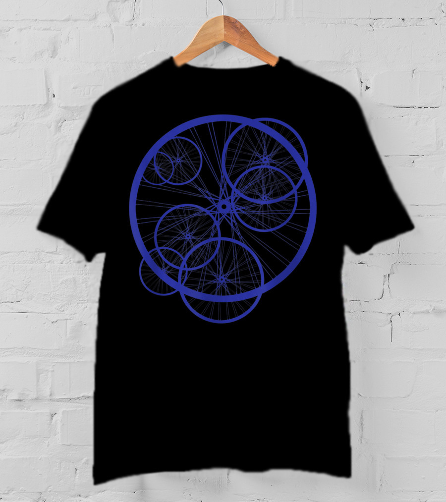 Bicyclist Cyclist Bike Wheel Network T-Shirt