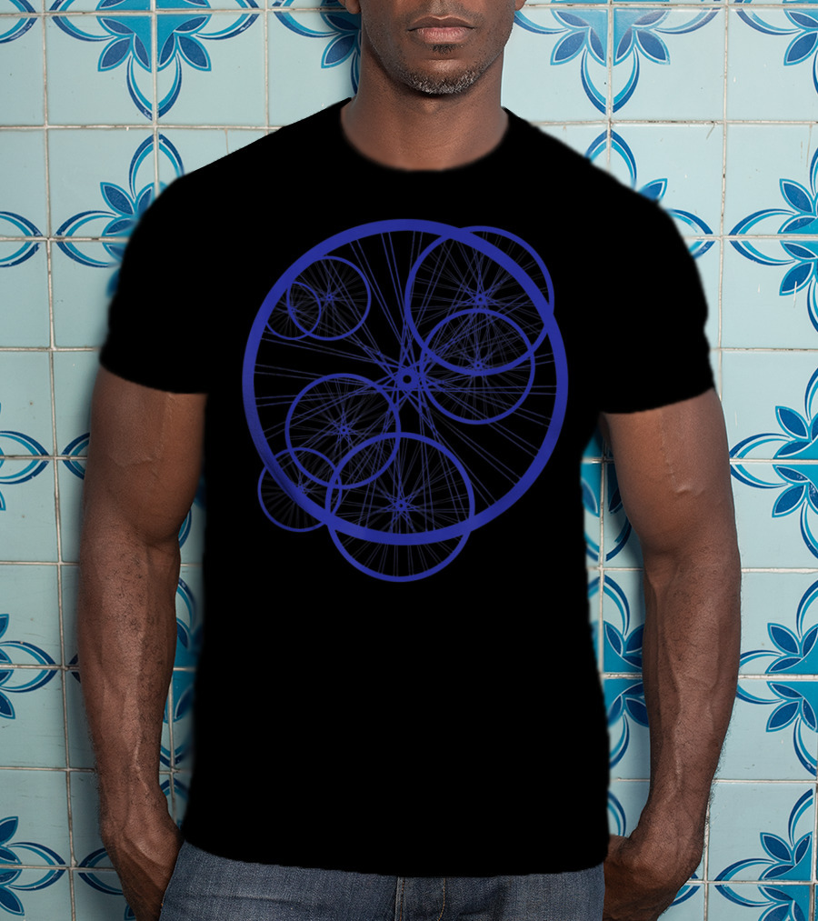 Bicyclist Cyclist Bike Wheel Network T-Shirt