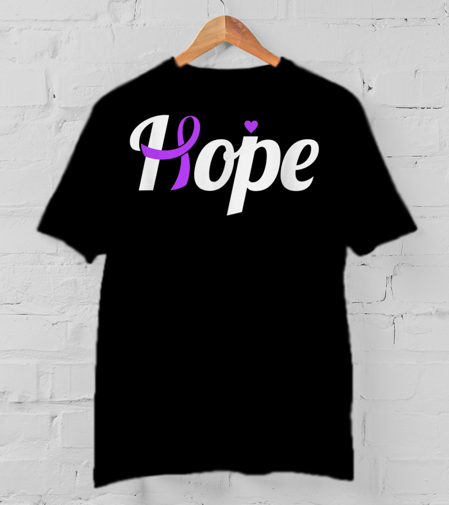 Hope Leiomyosarcoma Cancer Awareness Ribbon T-Shirt