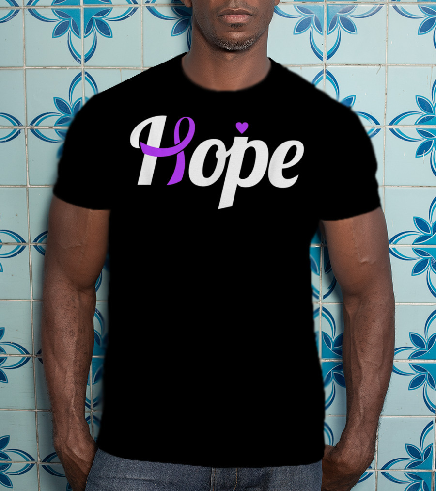 Hope Leiomyosarcoma Cancer Awareness Ribbon T-Shirt
