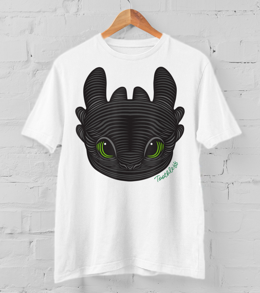 How To Train Your Dragon 3 Hidden World Toothless Green Eyes T-Shirt