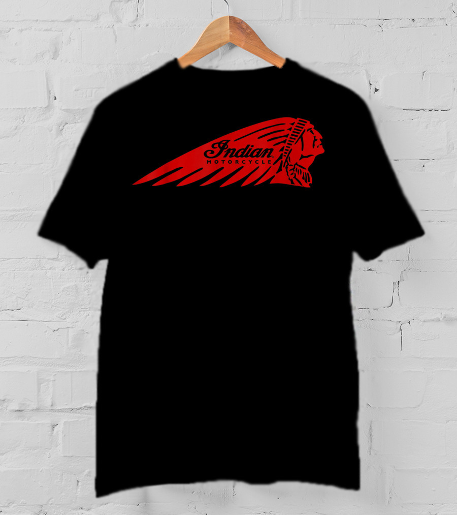 Indian Motorcycle Logo Cafe Racer Biker T-Shirt