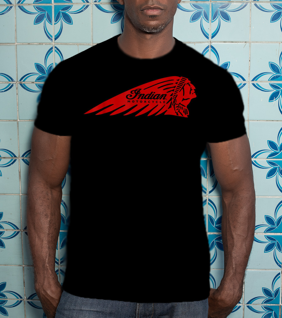 Indian Motorcycle Logo Cafe Racer Biker T-Shirt