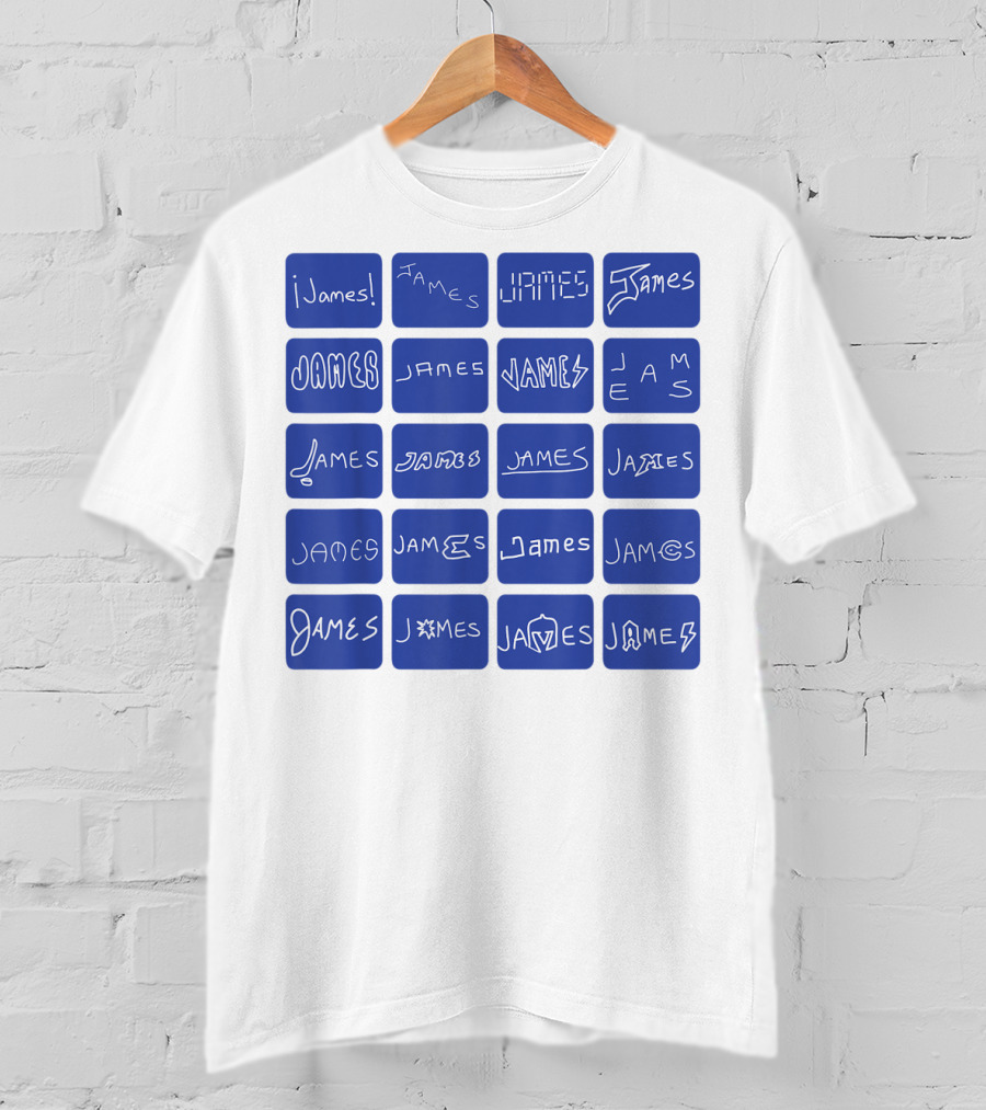 James Creative Typography Styles Collection T-Shirt
