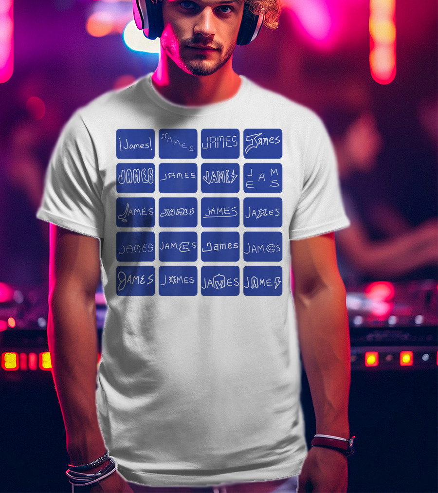 James Creative Typography Styles Collection T-Shirt