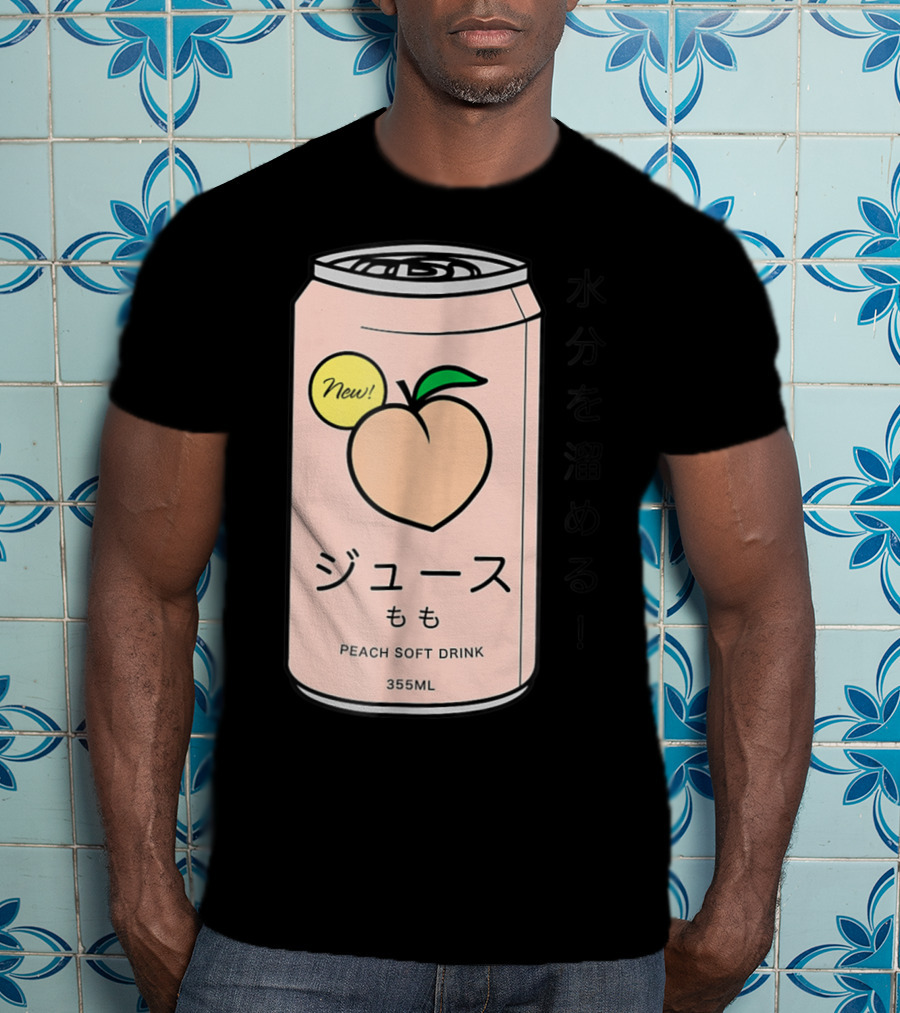 New Juusu Peach Soft Drink 355mL Japanese Aesthetic T-Shirt
