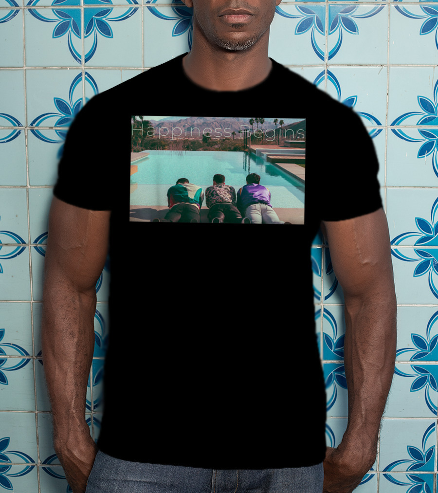 Jonas Brothers Happiness Begins Poolside Album Cover T-Shirt
