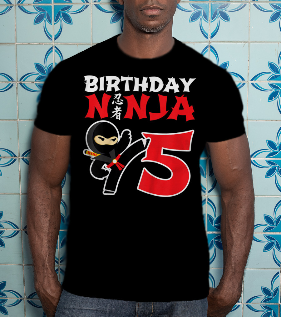 Birthday Ninja 5 Year Old T-Shirt