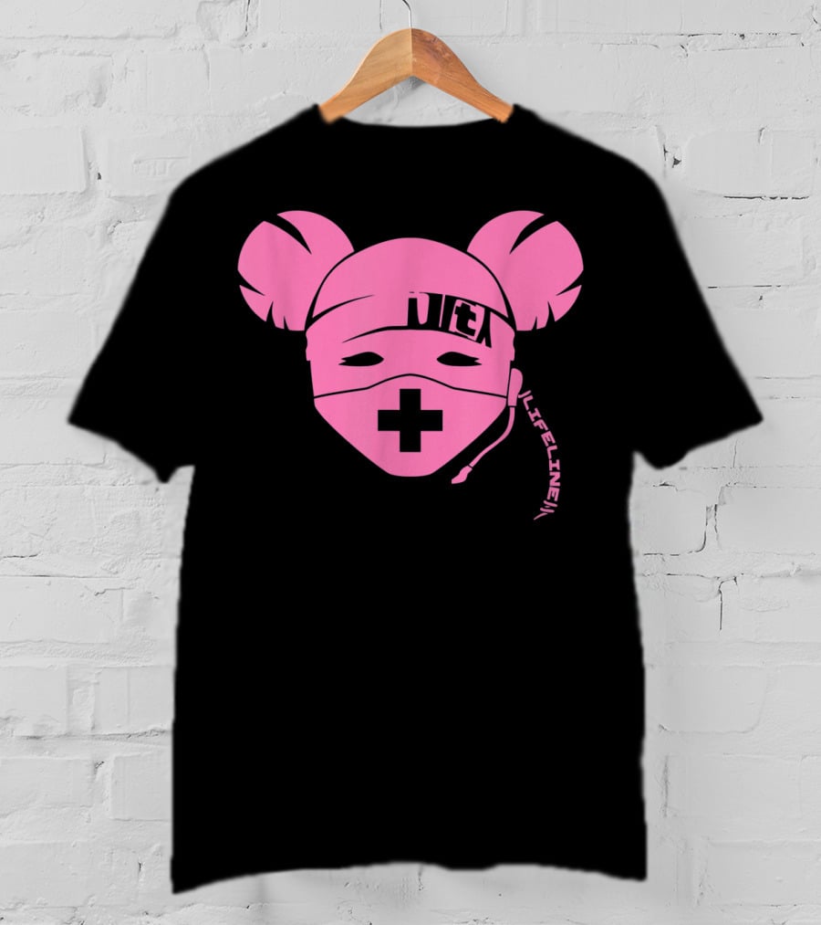 Life Line Clean Pink Apex Lifeline Gaming Character Face Mask T-Shirt