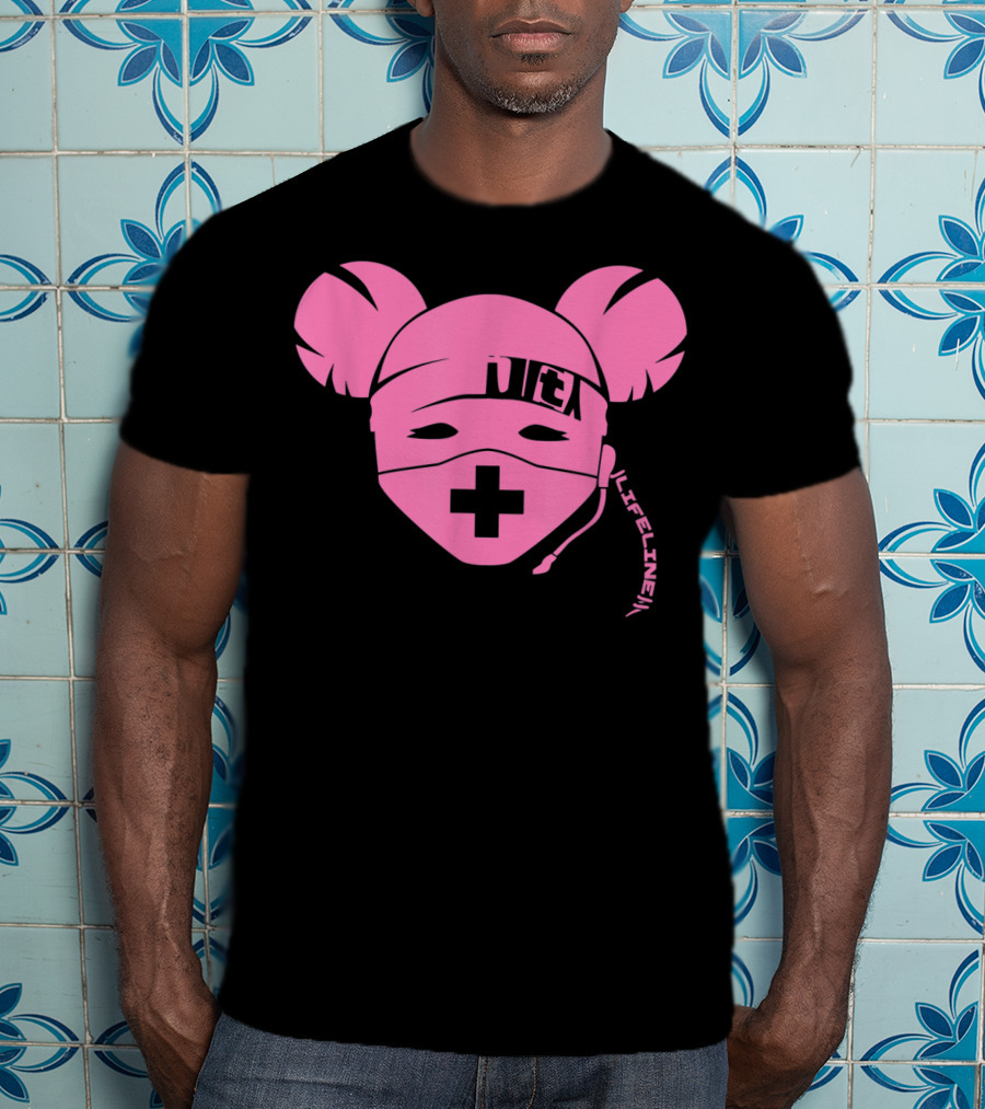 Life Line Clean Pink Apex Lifeline Gaming Character Face Mask T-Shirt