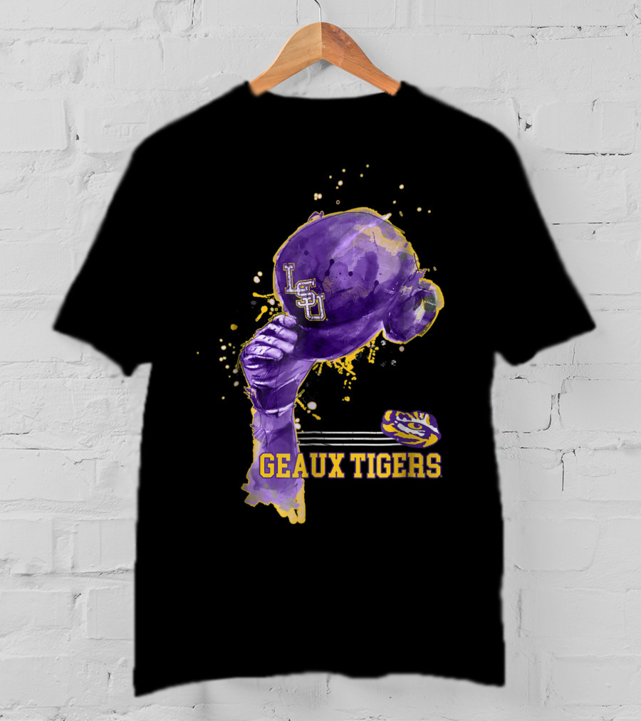 LSU Tigers Geaux Tigers Baseball Hat LSU Helmet T-Shirt