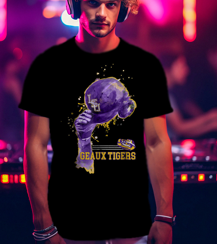 LSU Tigers Geaux Tigers Baseball Hat LSU Helmet T-Shirt