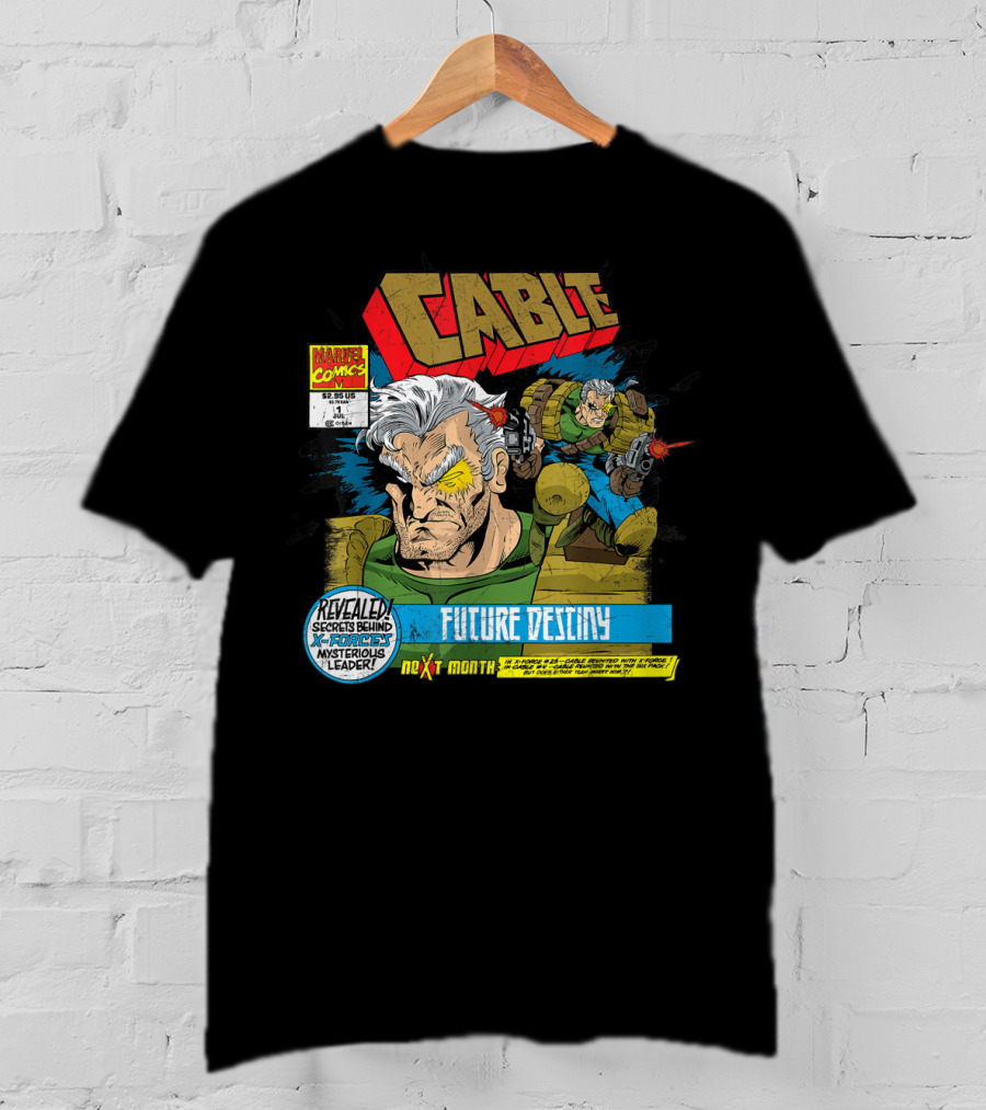 Marvel X Men Cable Future Destiny Revealed Secrets Behind Mysterious Leader Next Month T-Shirt