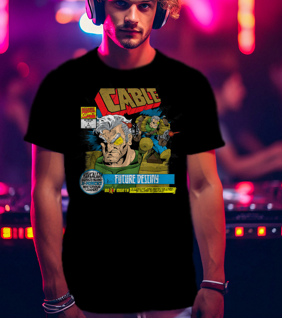 Marvel X Men Cable Future Destiny Revealed Secrets Behind Mysterious Leader Next Month T-Shirt