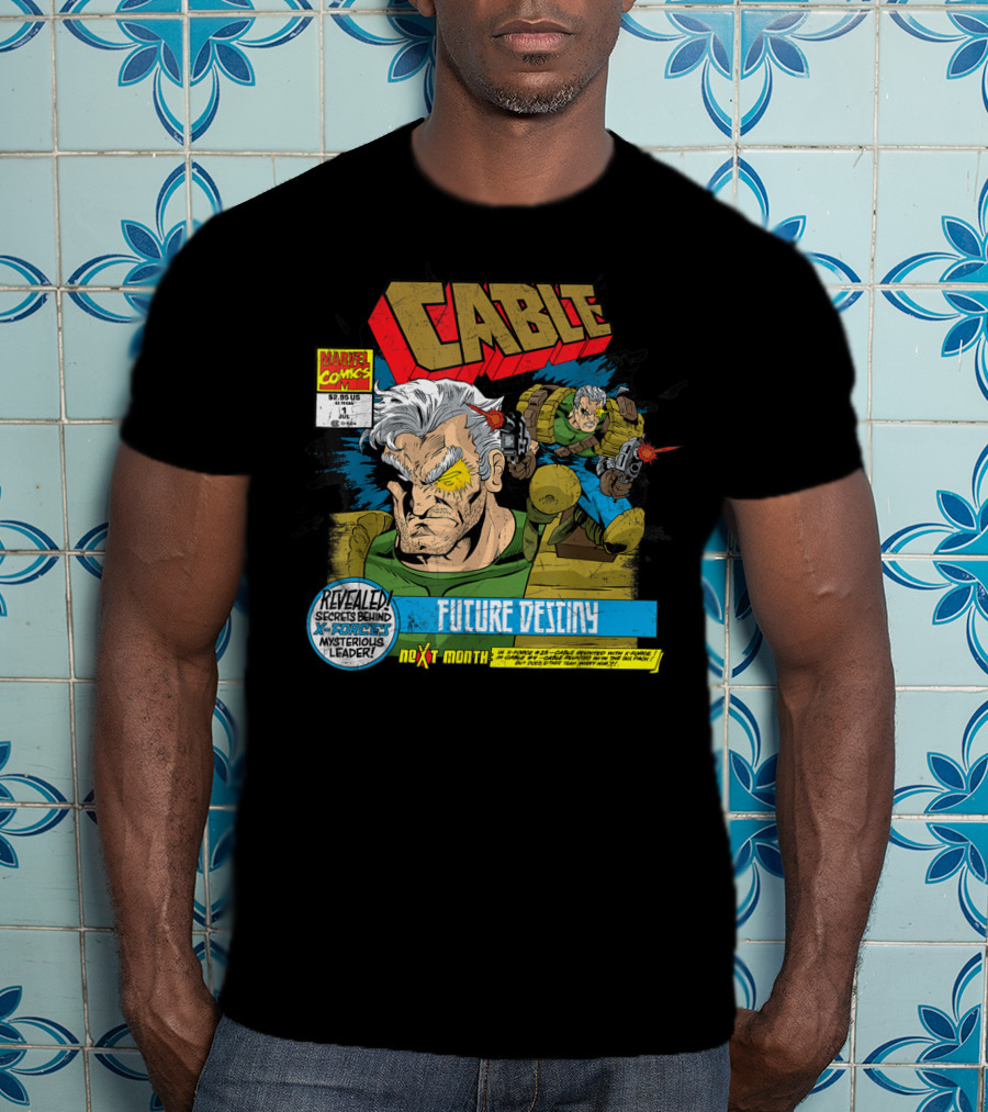 Marvel X Men Cable Future Destiny Revealed Secrets Behind Mysterious Leader Next Month T-Shirt