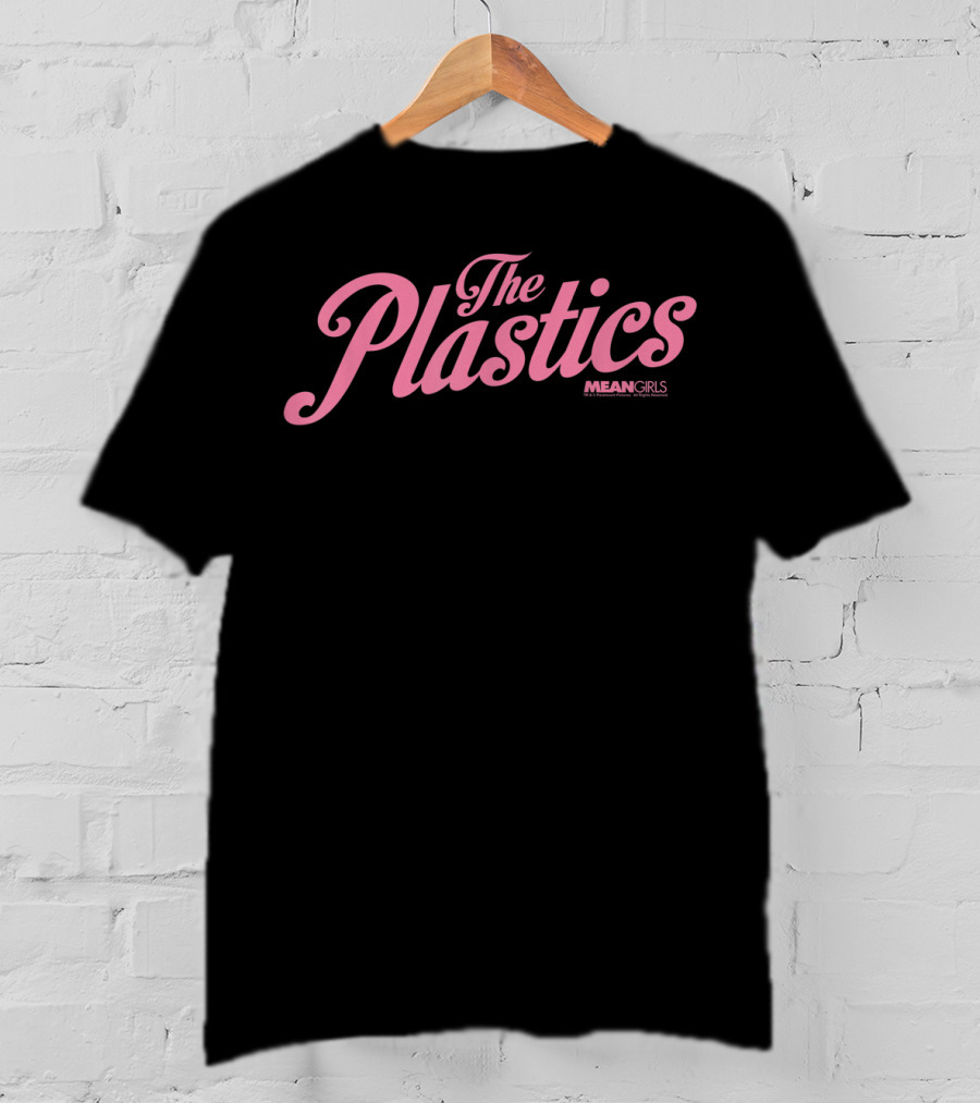 The Plastics Mean Girls Pink Script T-Shirt