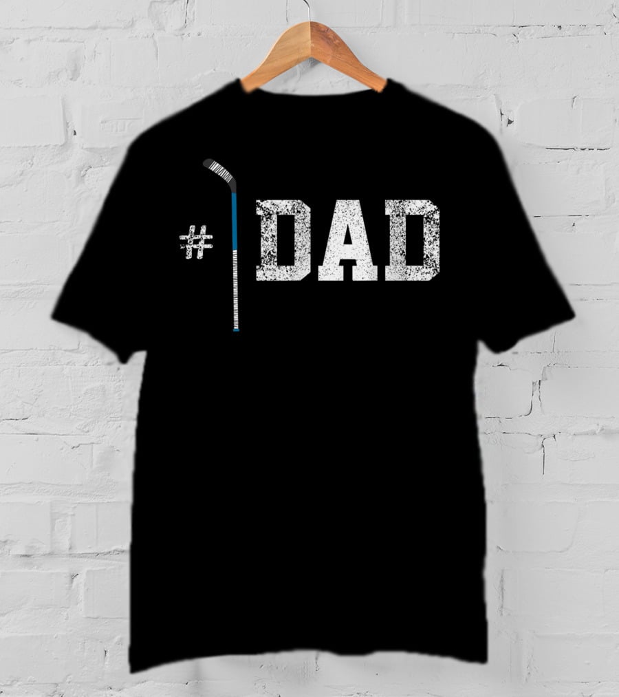1 Dad Hockey Father's Day T-Shirt