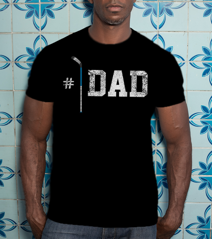 1 Dad Hockey Father's Day T-Shirt