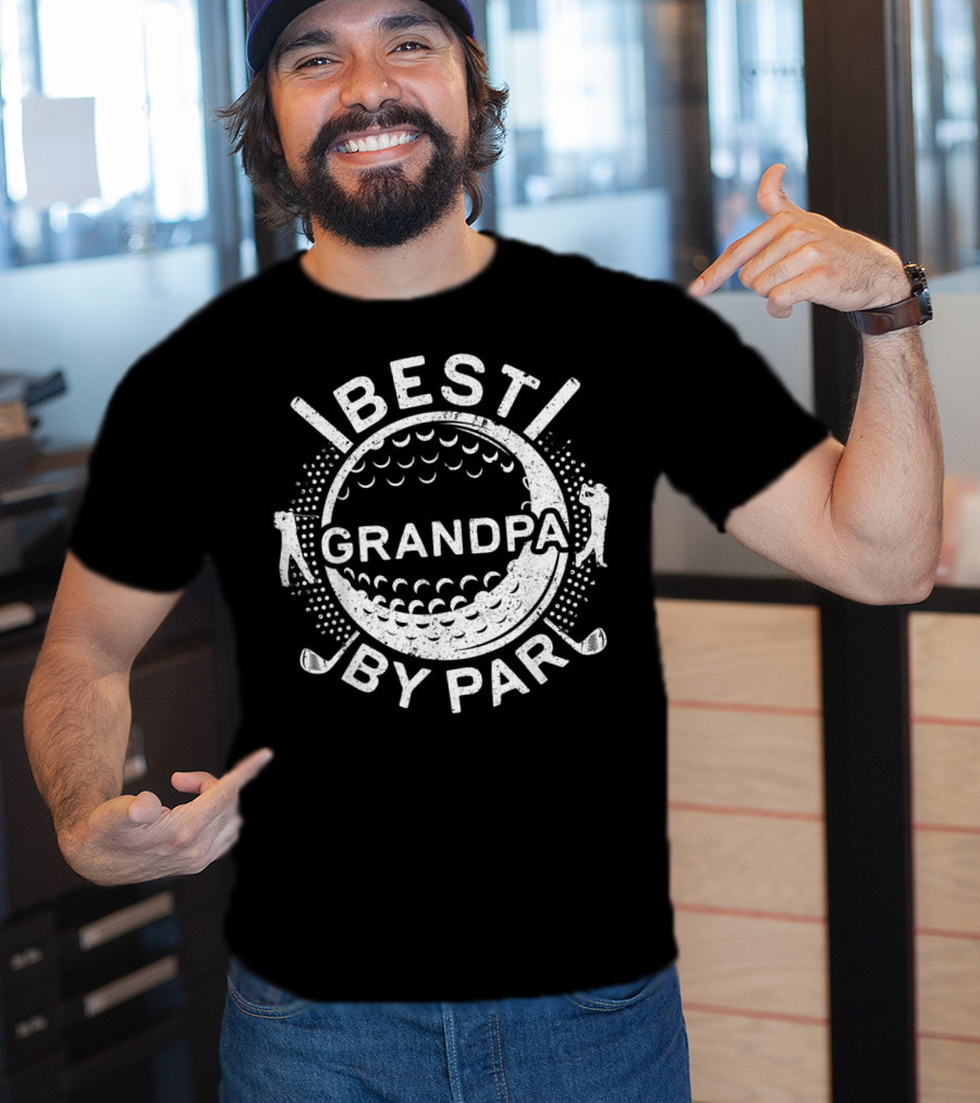 Best Grandpa By Par Golf Lover Father T-Shirt