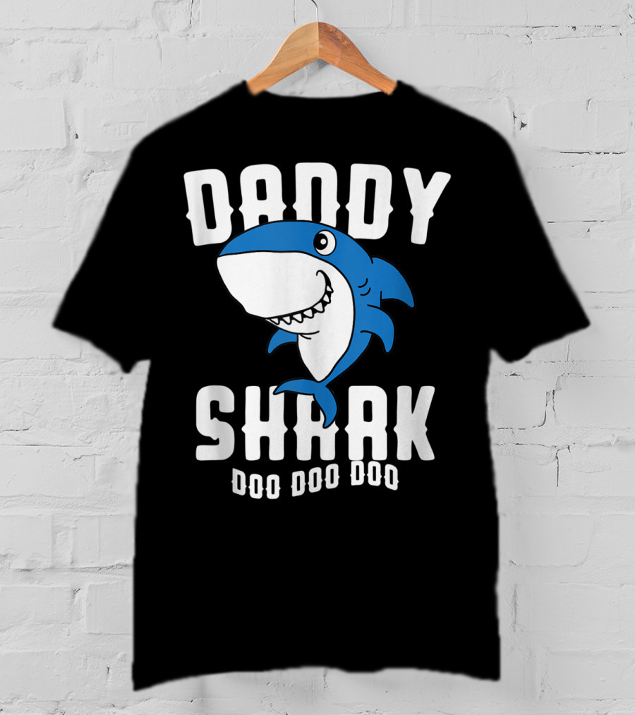 Daddy Shark Doo Doo Doo Husband Father's Day Gran T-Shirt