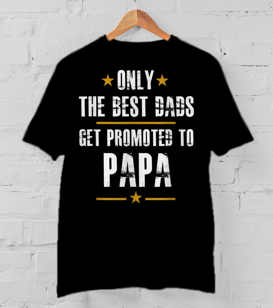 Only The Best Dads Get Promoted To Papa T-Shirt