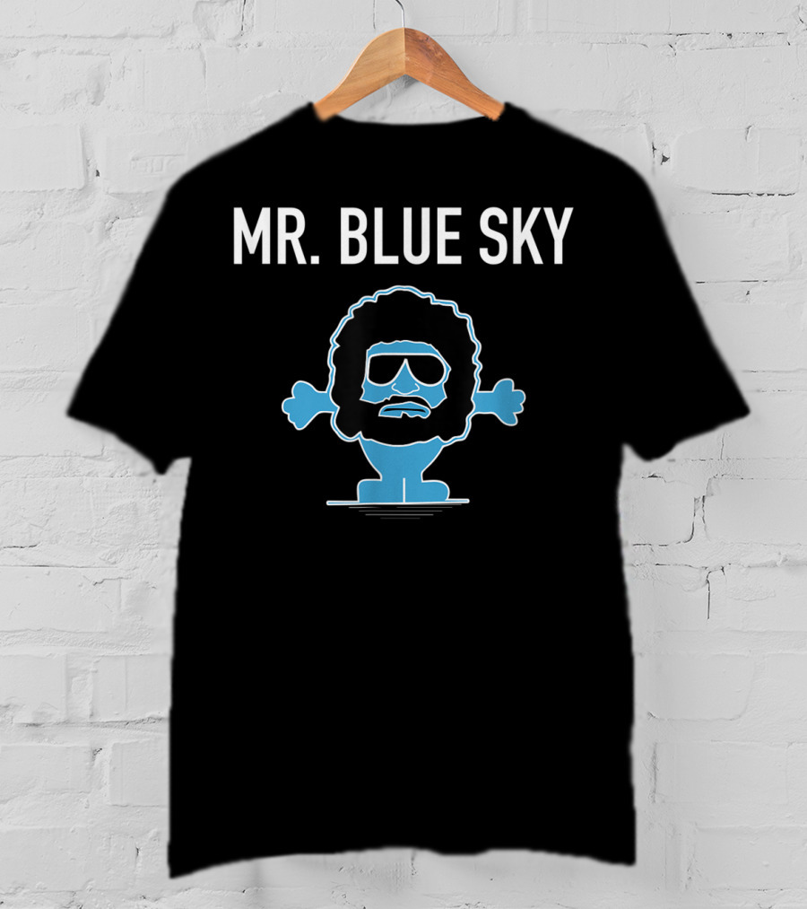 Mr Blue Sky Blue Lovers Character With Sunglasses T-Shirt