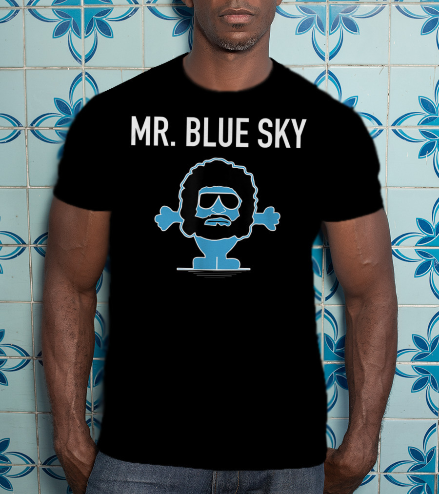 Mr Blue Sky Blue Lovers Character With Sunglasses T-Shirt