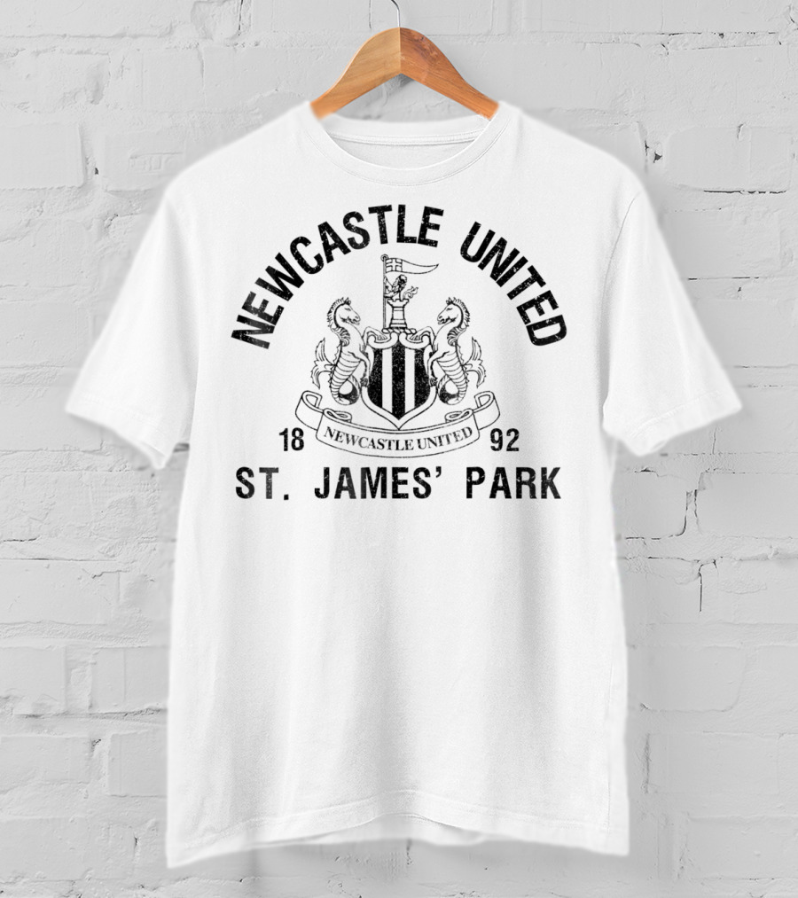 Newcastle United 1892 St James' Park Badge Grey T-Shirt