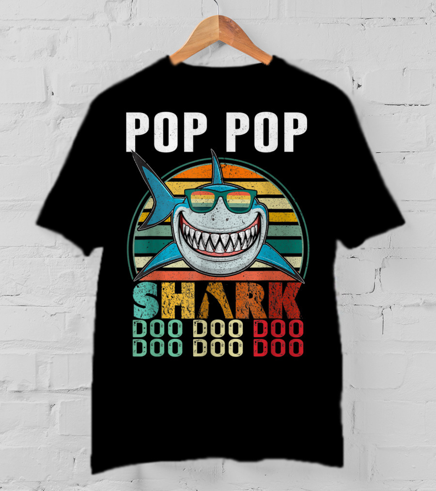 Pop Pop Shark Doo Doo Doo Doo T-Shirt