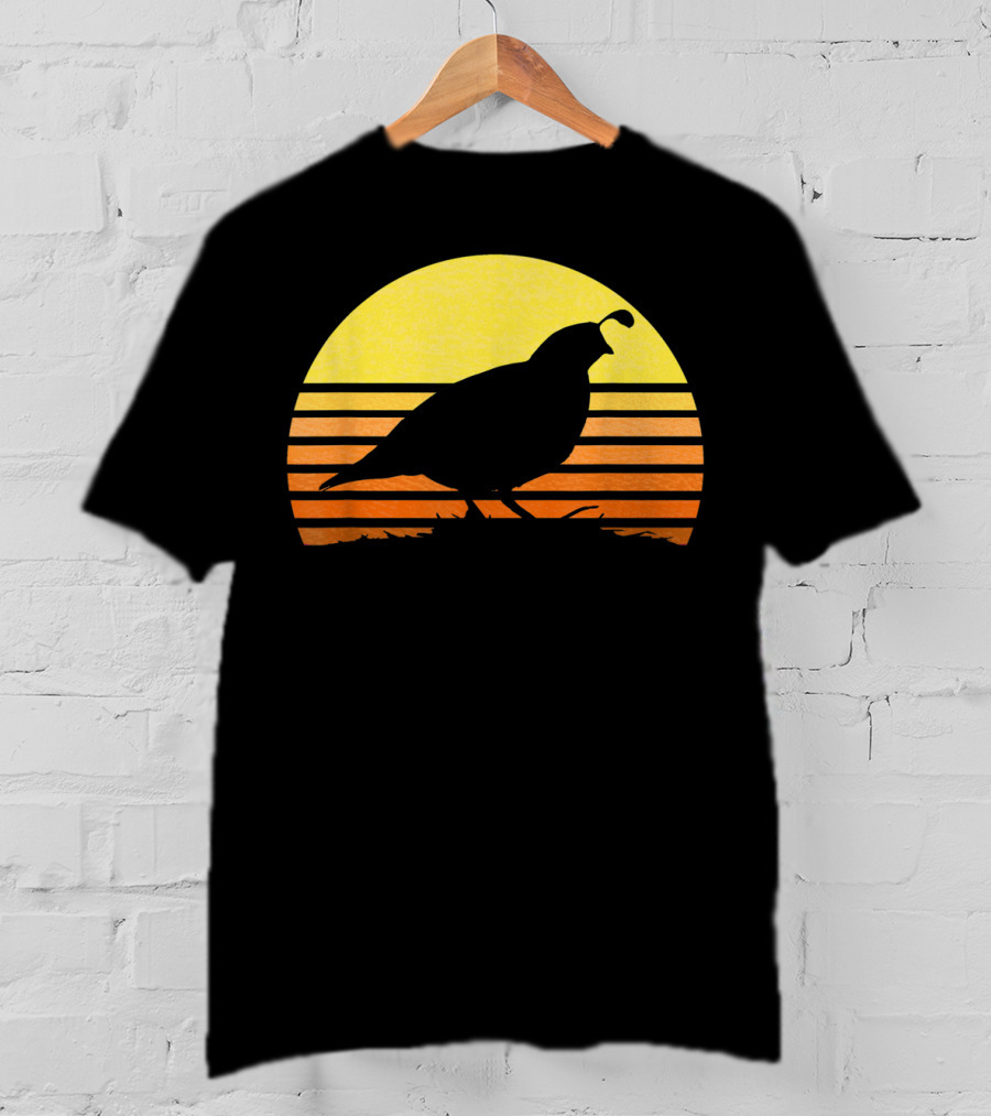 Quail Hunting Upland Bird Game Hunter Shooting Sunset T-Shirt