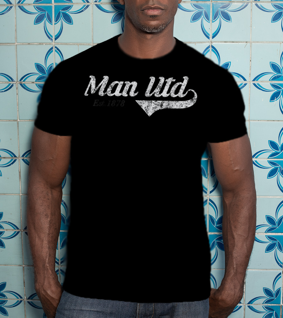 Man Utd Est. 1878 Retro Soccer Jersey Red Devils Manchester T-Shirt