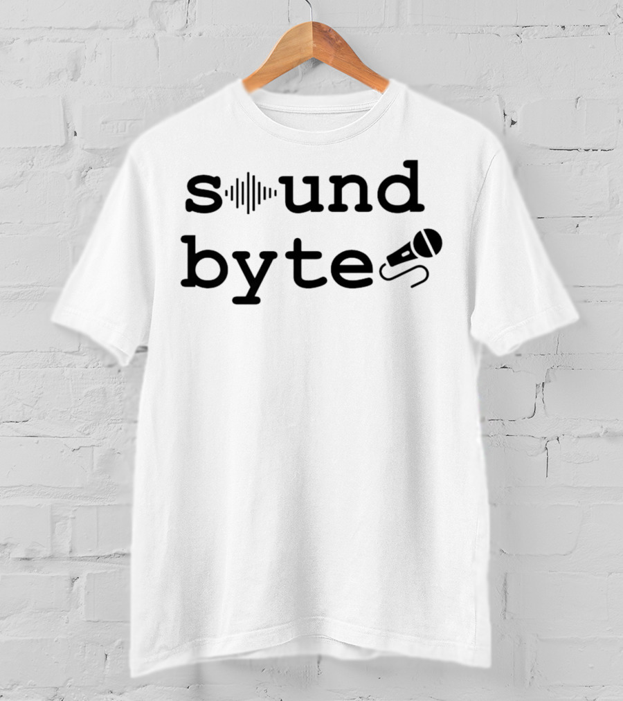 Sound Byte With Microphone And Soundwave T-Shirt
